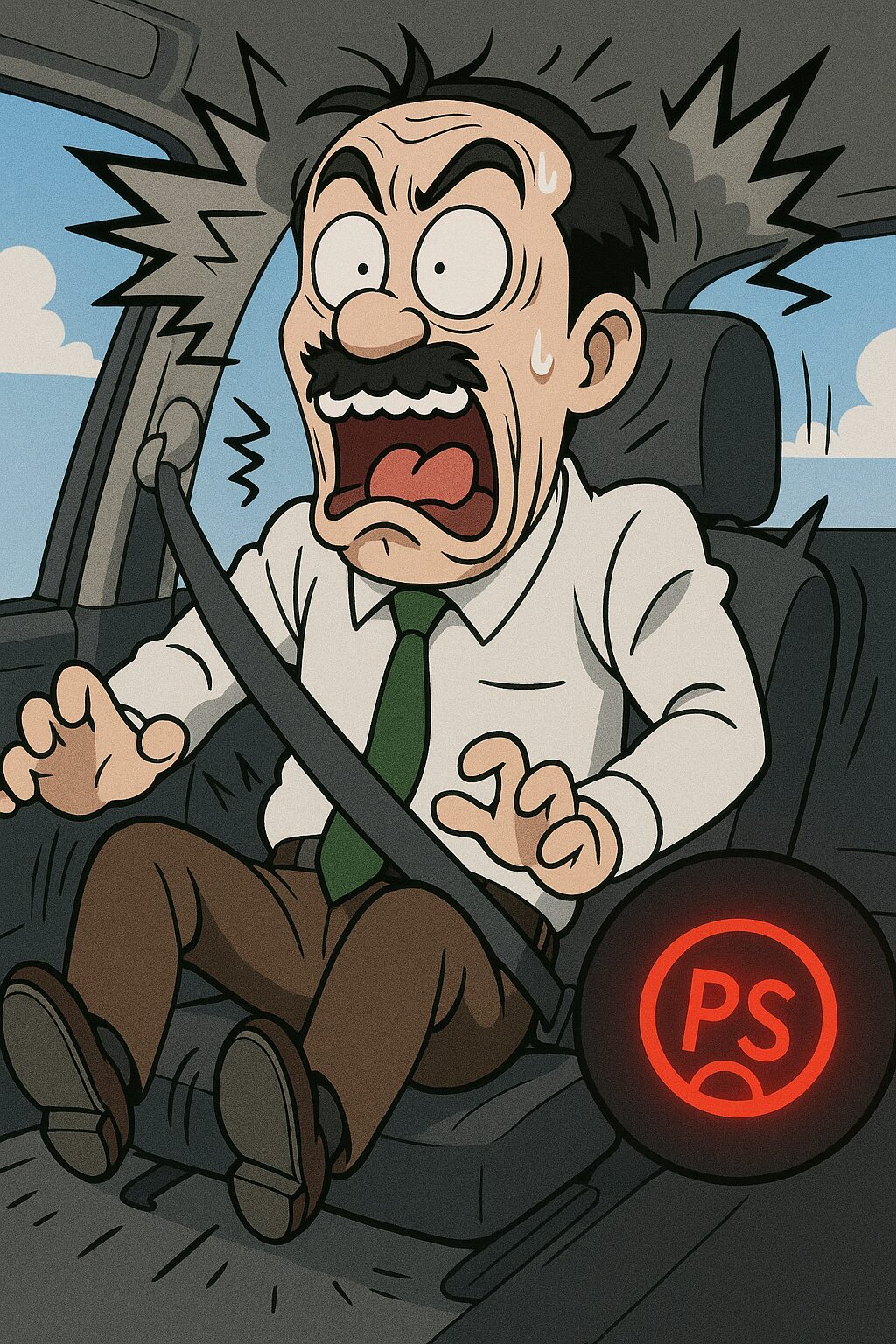 パワーステアリング警告灯が点いた時に絶対してはいけない事