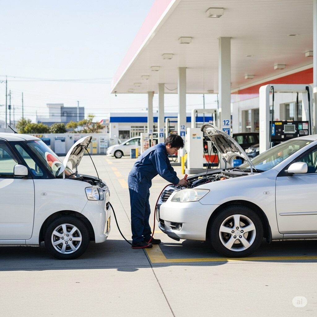 バッテリー上がり軽自動車から普通車へ救援できる？完全ガイド