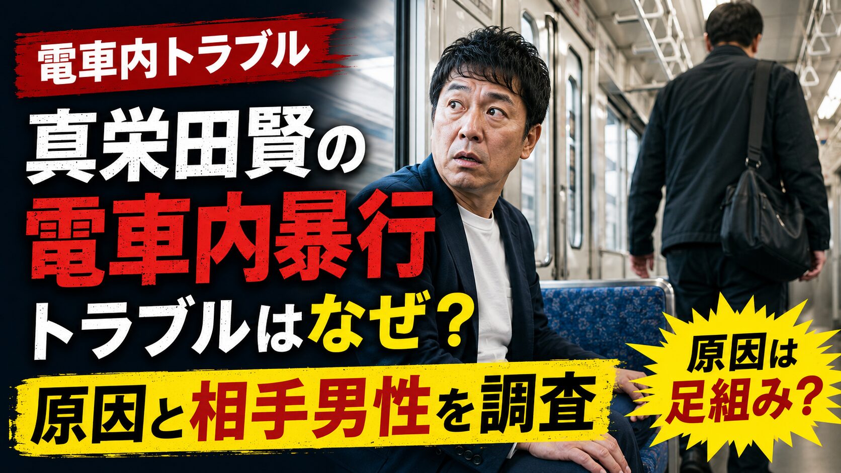 真栄田賢の電車内暴行トラブルはなぜ？原因と相手男性を調査