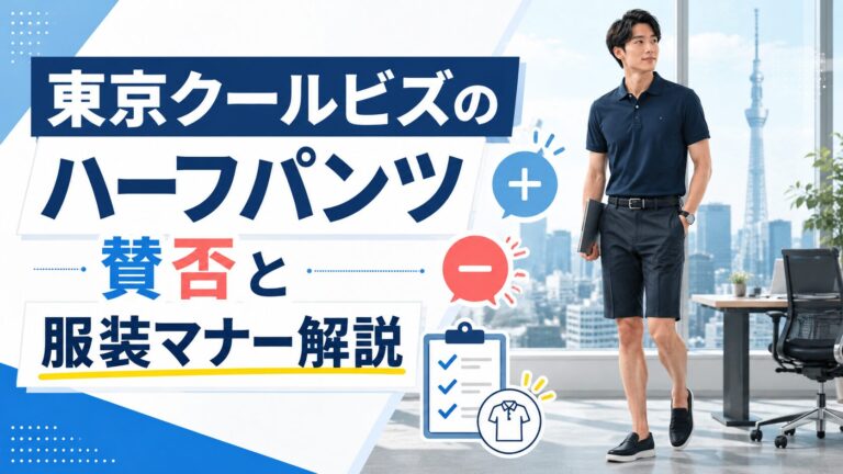東京クールビズのハーフパンツださい?どこが悪い?服装マナーを解説 | プロ家事でハッピーライフ