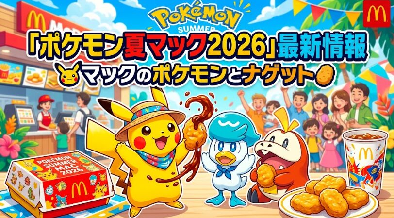 ポケモン夏マック2026最新情報｜マックのポケモンとナゲット