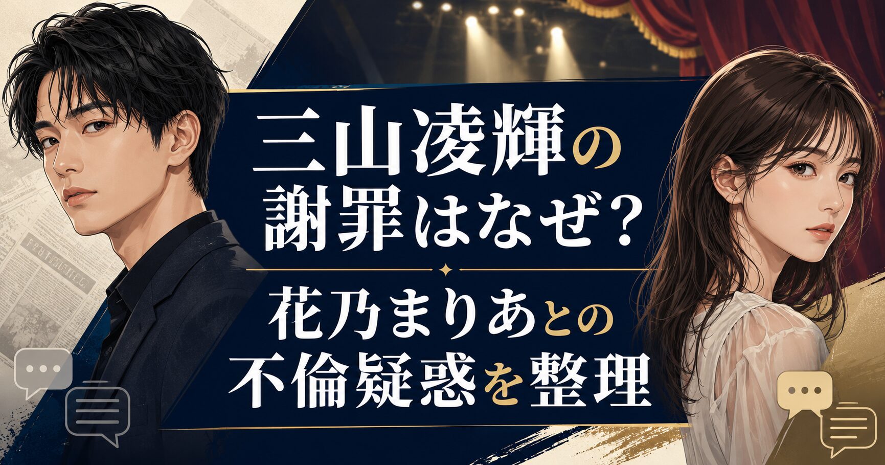 三山凌輝の謝罪はなぜ？花乃まりあとの不倫疑惑を整理