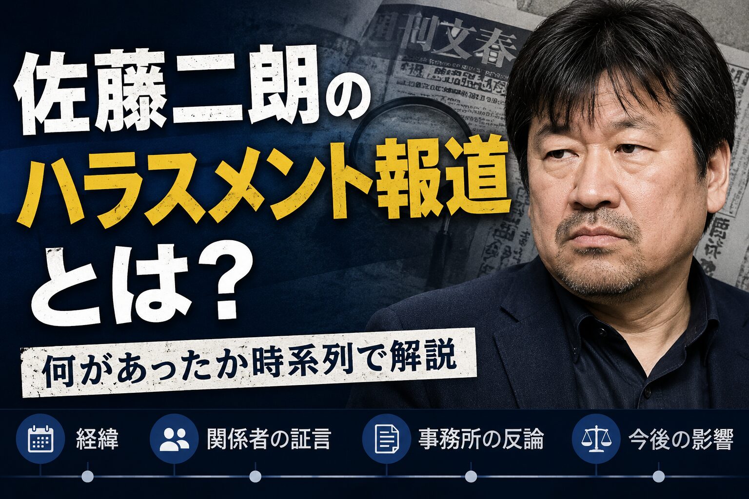 佐藤二朗のハラスメント報道とは？何があったか時系列で解説