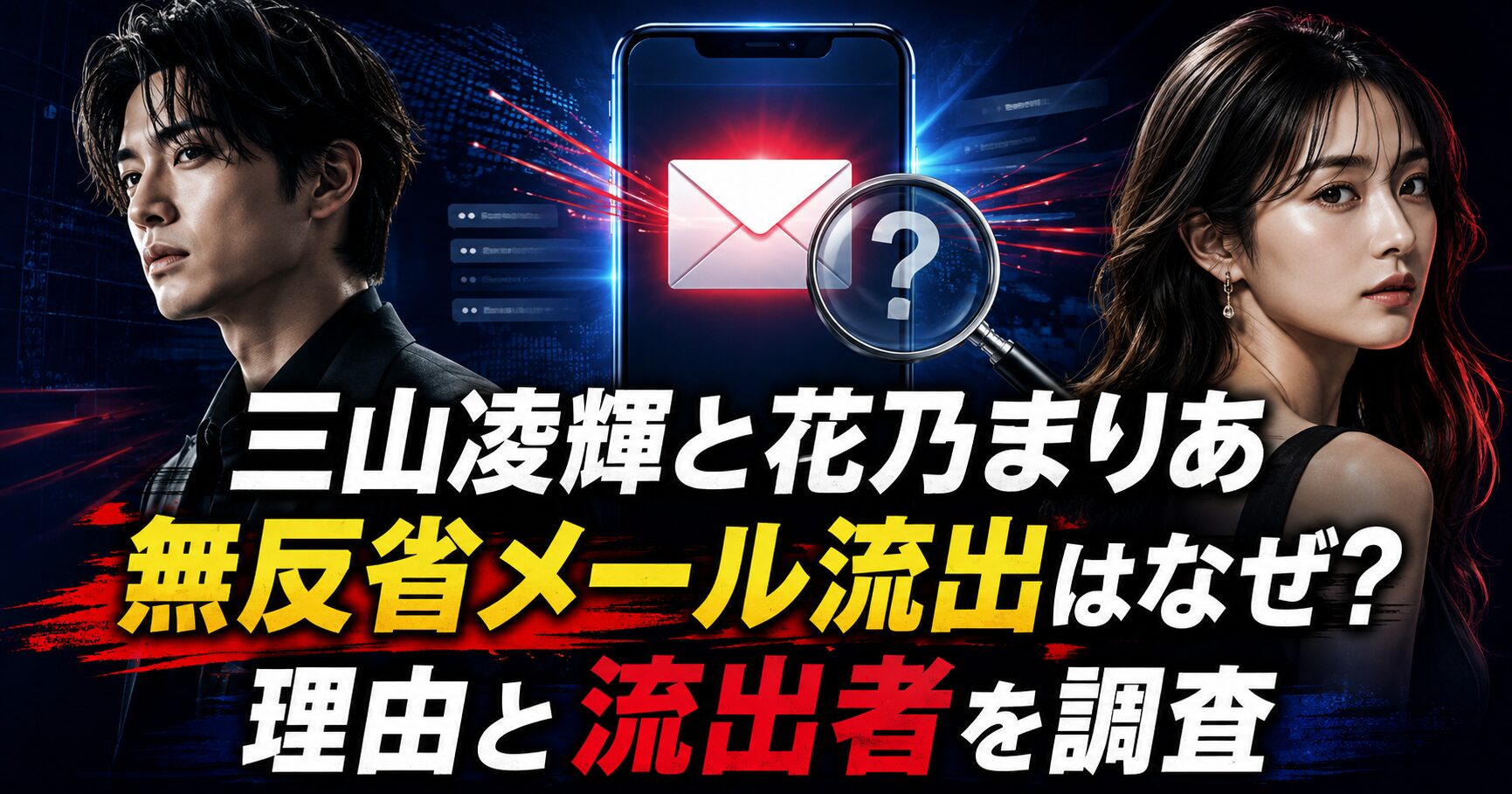 三山凌輝と花乃まりあ無反省メール流出はなぜ？理由と流出者を調査