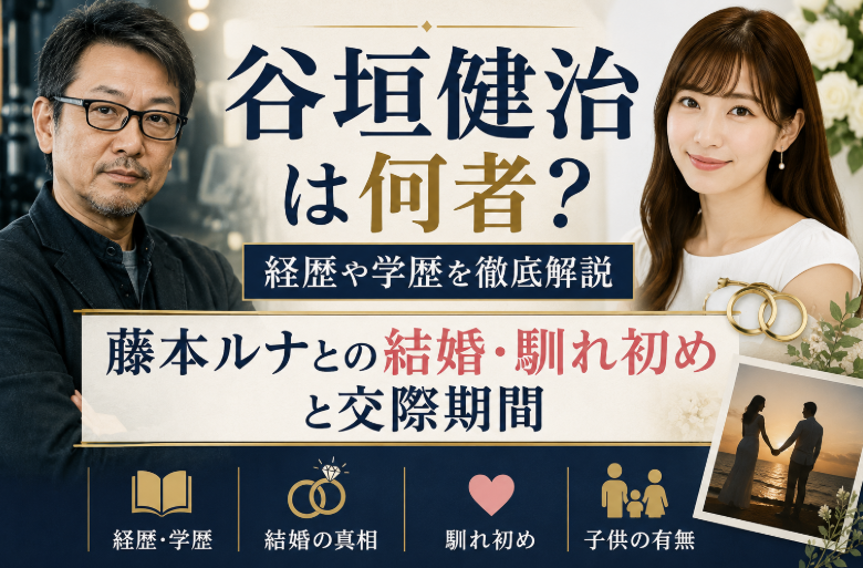 谷垣健治は何者？経歴や学歴、藤本ルナとの結婚・馴れ初めと交際期間